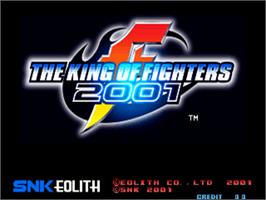 Title screen of King Of Fighters 2001, The on the SNK Neo-Geo AES.