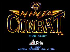 Title screen of Ninja Combat on the SNK Neo-Geo AES.