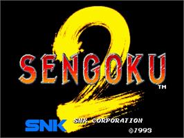 Title screen of Sengoku 2 on the SNK Neo-Geo AES.