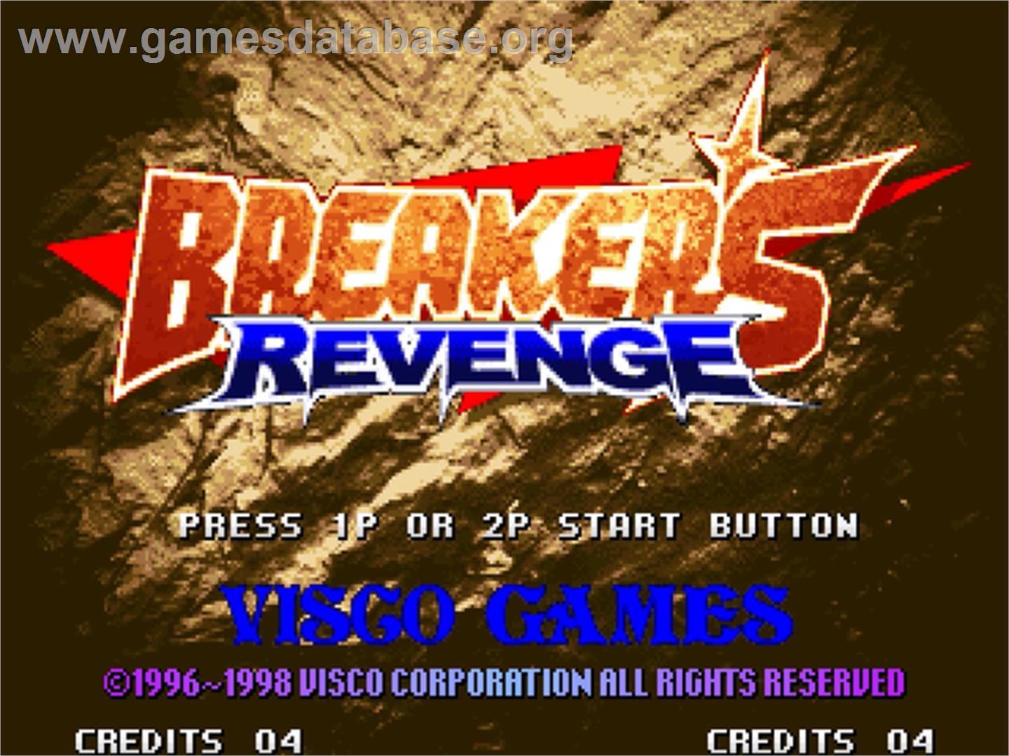 Breakers Revenge - SNK Neo-Geo AES - Artwork - Title Screen