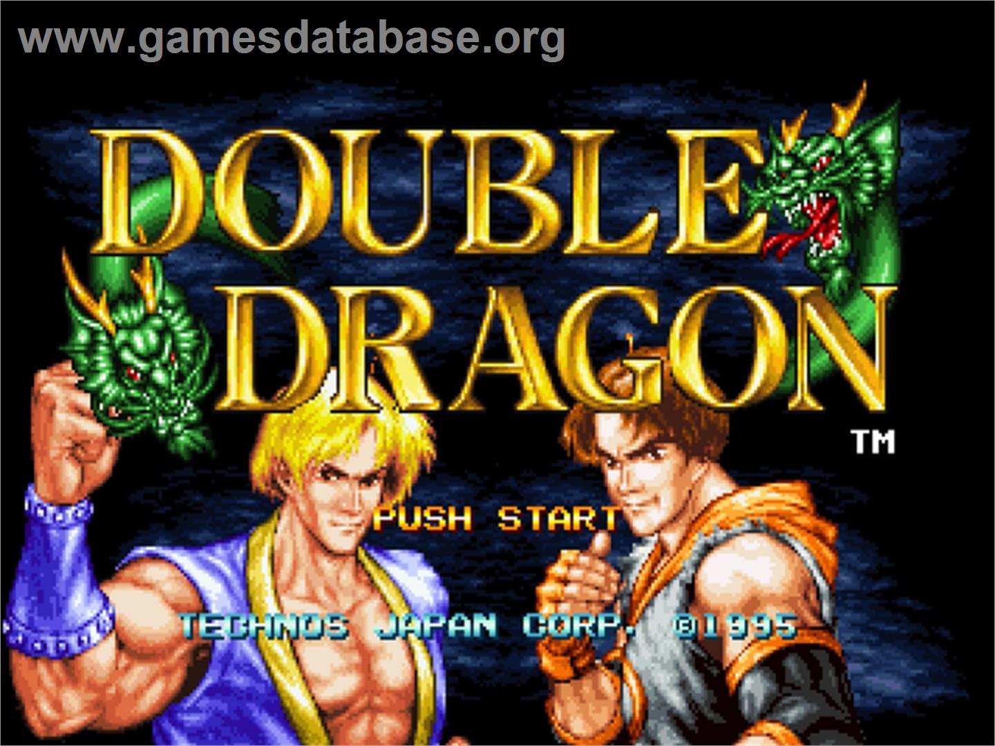 Double Dragon - SNK Neo-Geo AES - Artwork - Title Screen