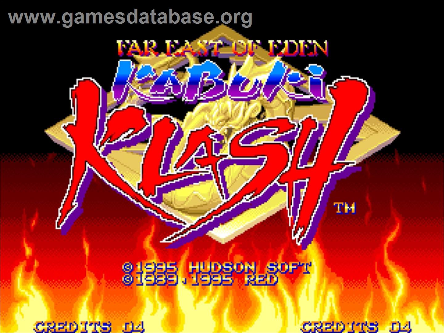 Far East of Eden - Kabuki Klash - SNK Neo-Geo AES - Artwork - Title Screen