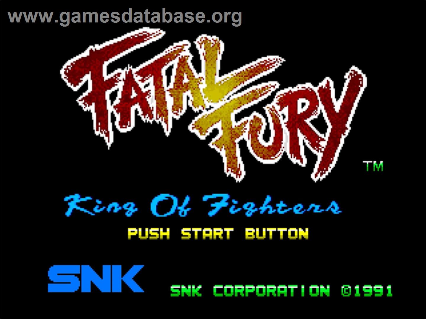 Fatal Fury - King of Fighters - SNK Neo-Geo AES - Artwork - Title Screen