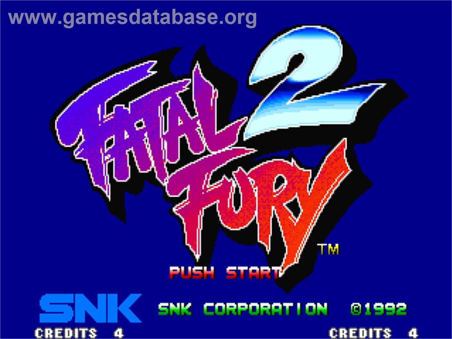 Fatal Fury 2 - SNK Neo-Geo AES - Artwork - Title Screen