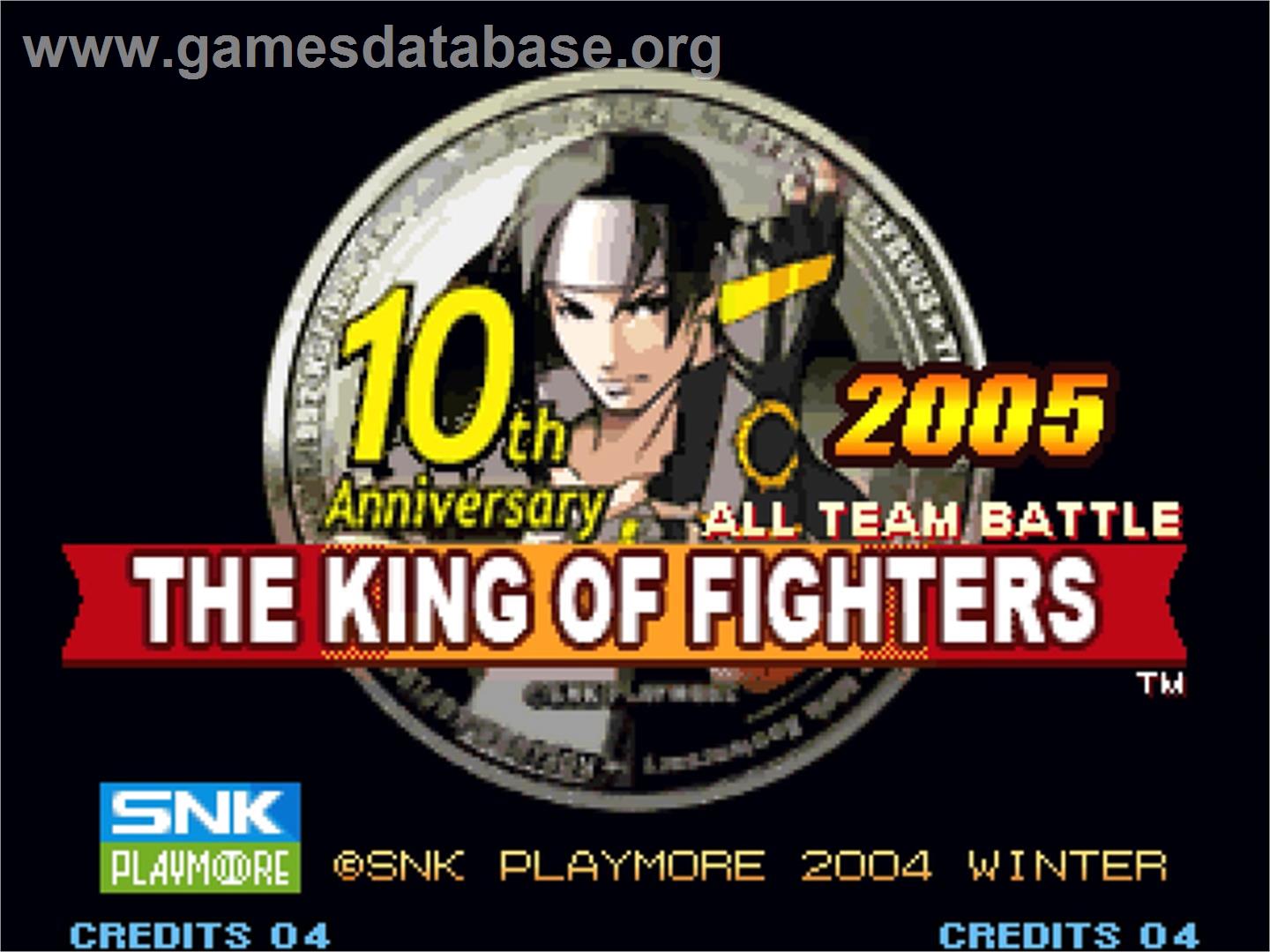 King Of Fighters 10th Anniversary, The - SNK Neo-Geo AES - Artwork - Title Screen