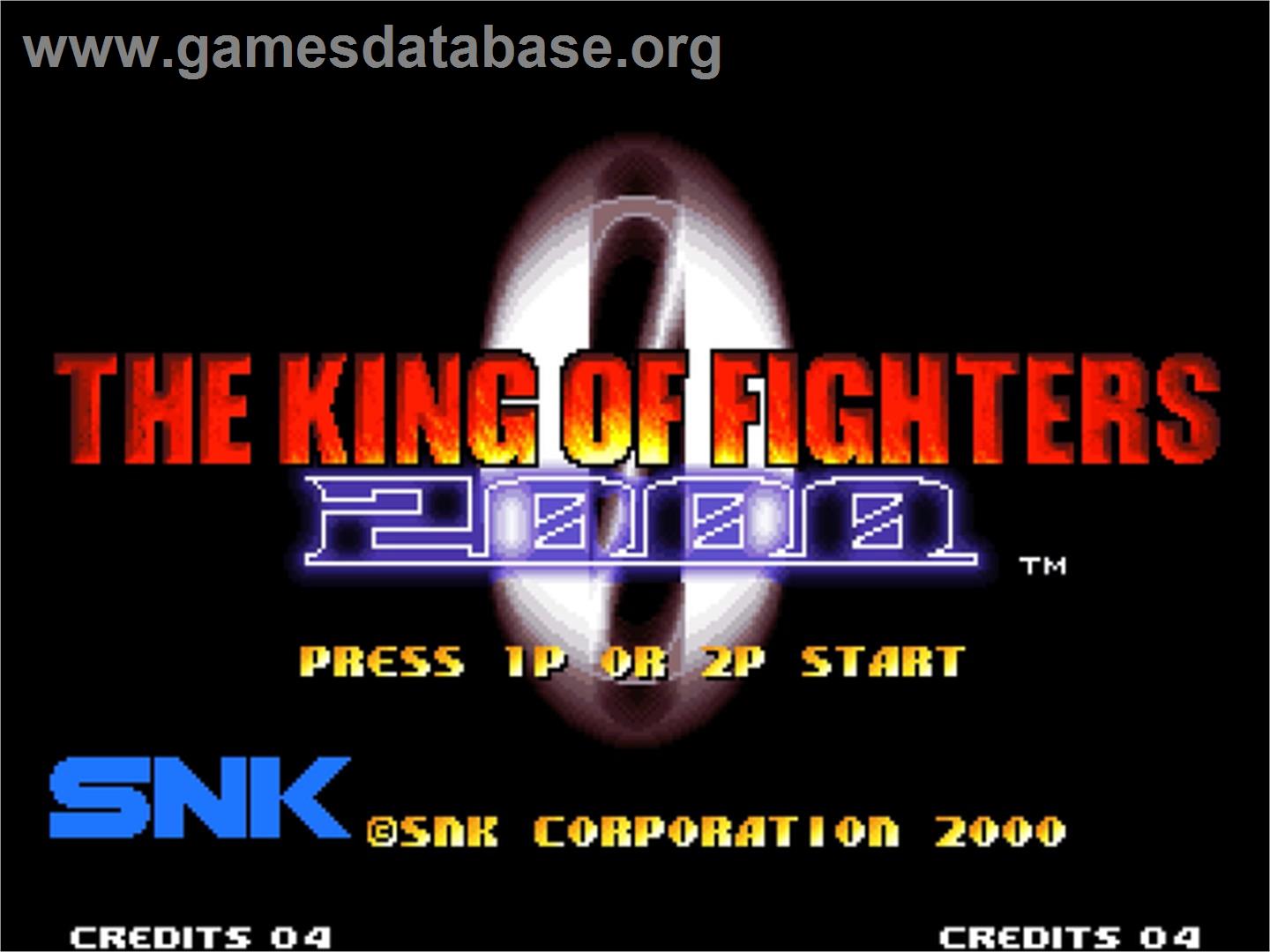 King Of Fighters 2000, The - SNK Neo-Geo AES - Artwork - Title Screen