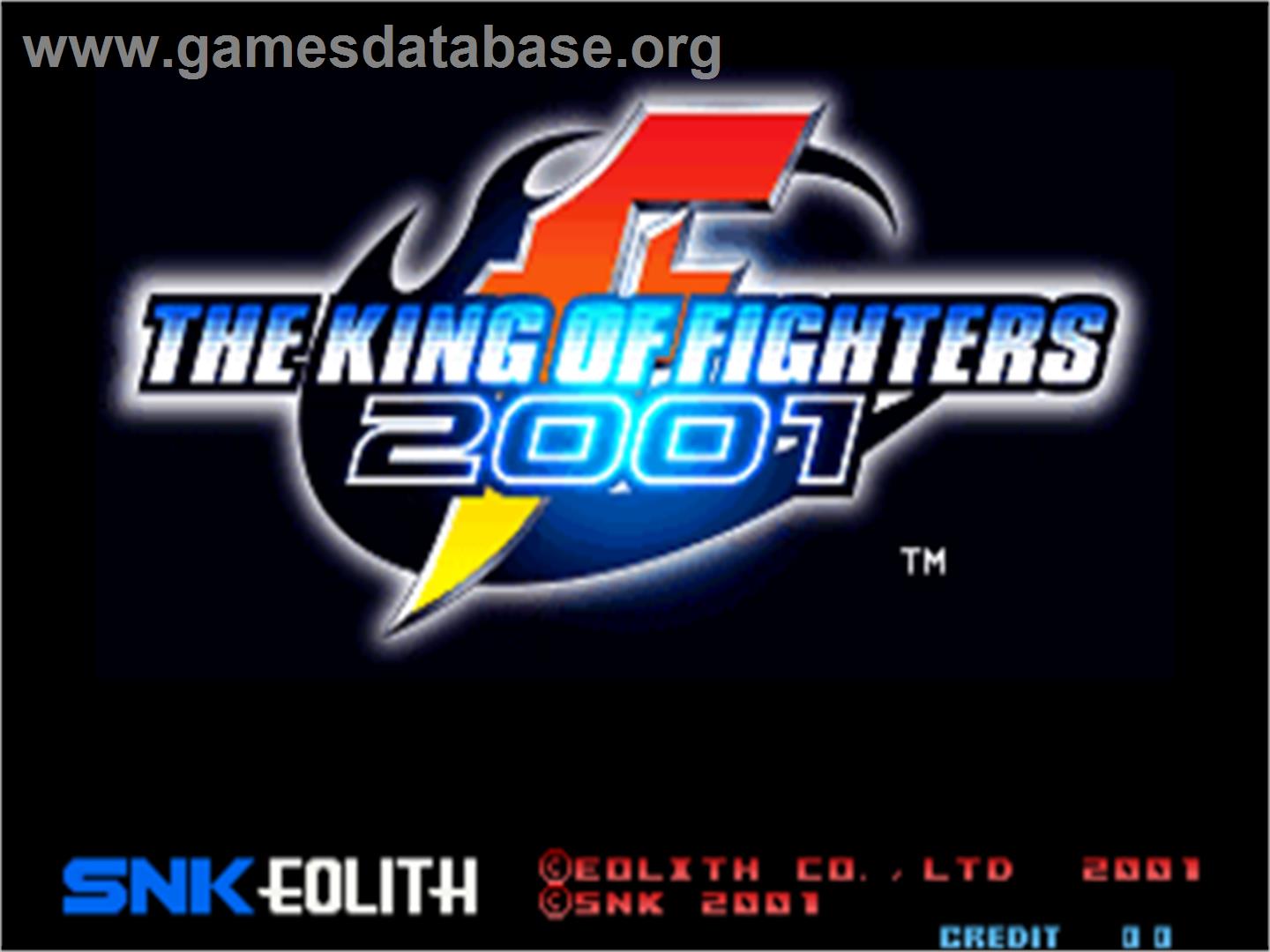 King Of Fighters 2001, The - SNK Neo-Geo AES - Artwork - Title Screen