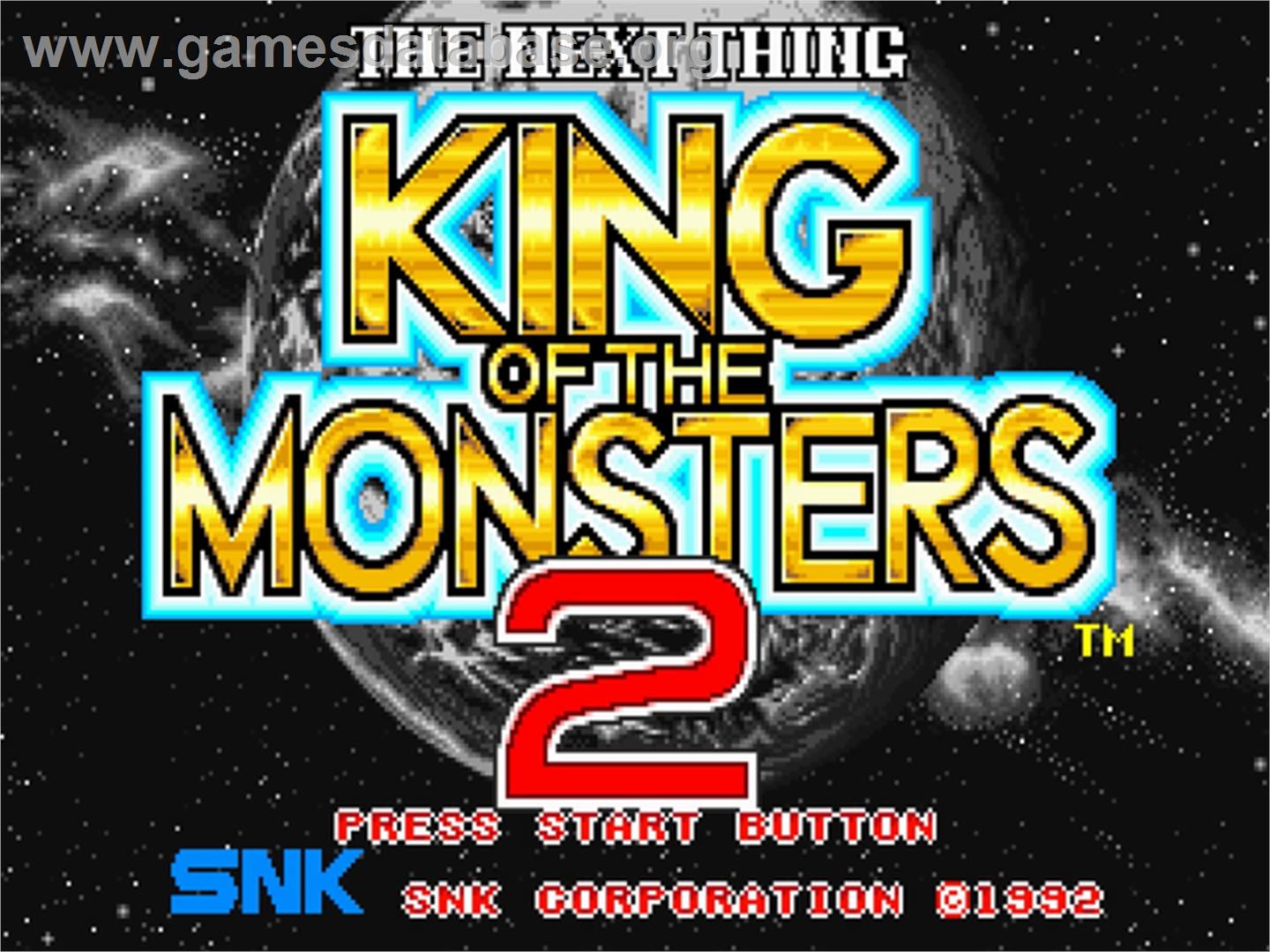 King Of The Monsters 2 - The Next Thing - SNK Neo-Geo AES - Artwork - Title Screen