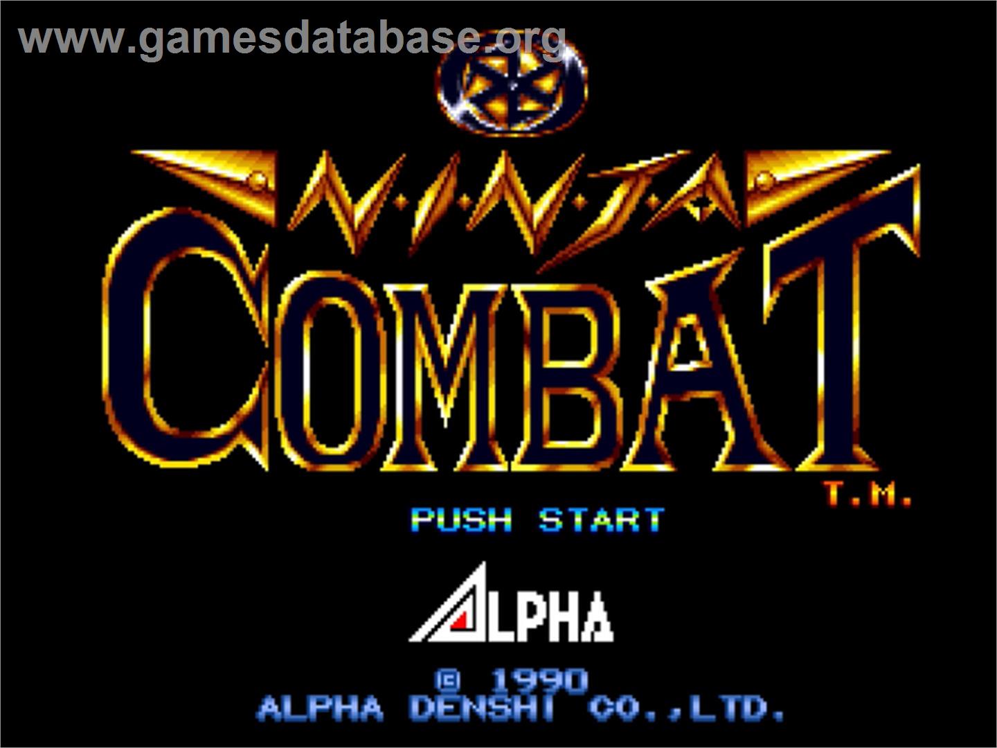 Ninja Combat - SNK Neo-Geo AES - Artwork - Title Screen