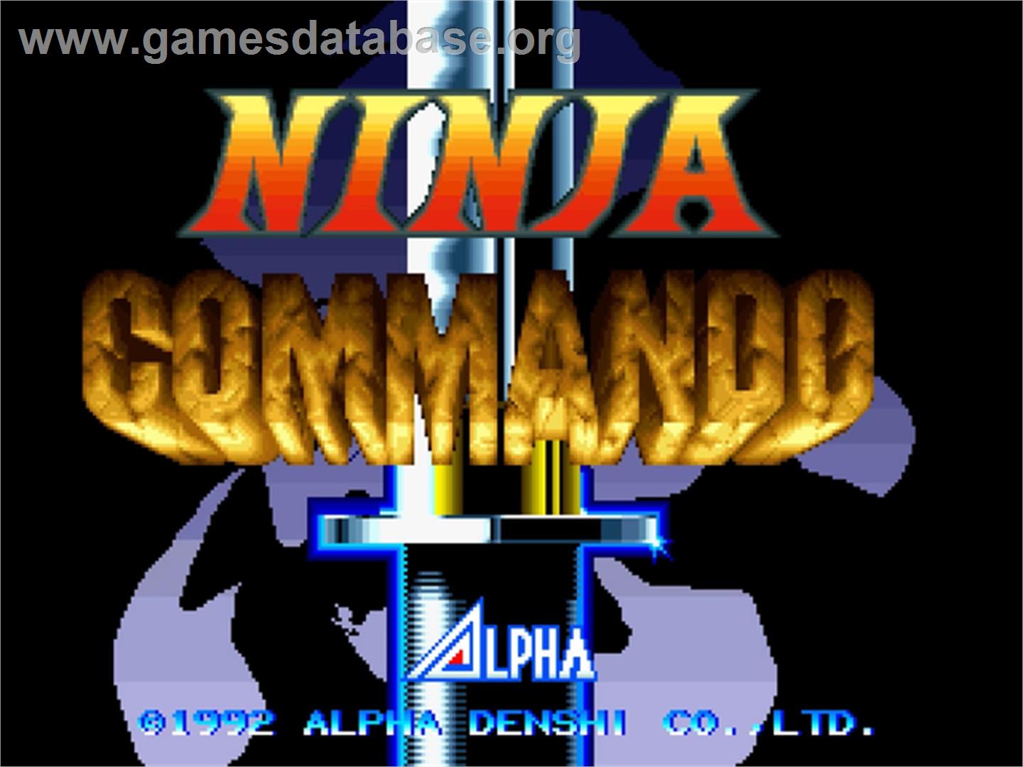 Ninja Commando - SNK Neo-Geo AES - Artwork - Title Screen