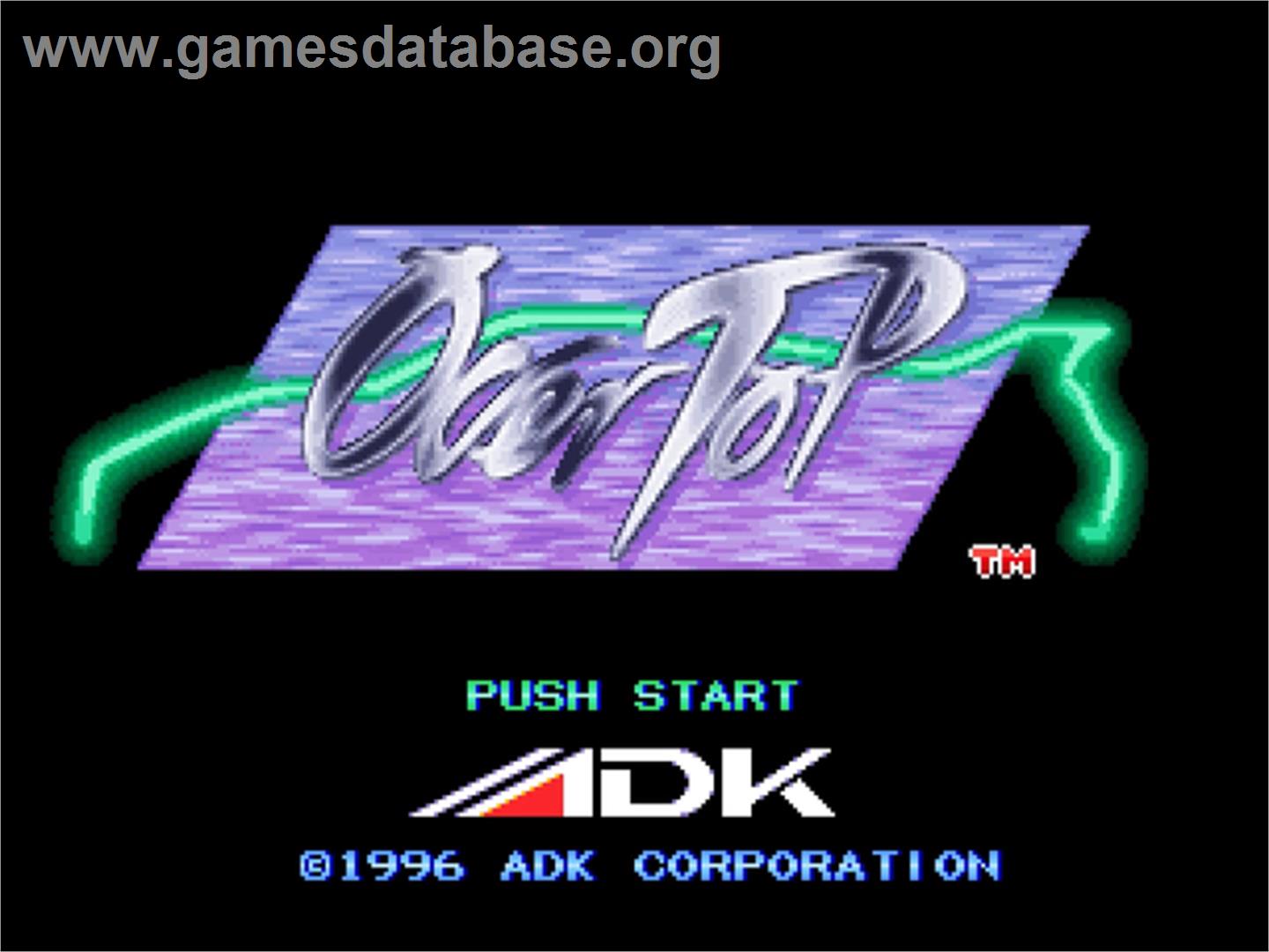 Over Top - SNK Neo-Geo AES - Artwork - Title Screen