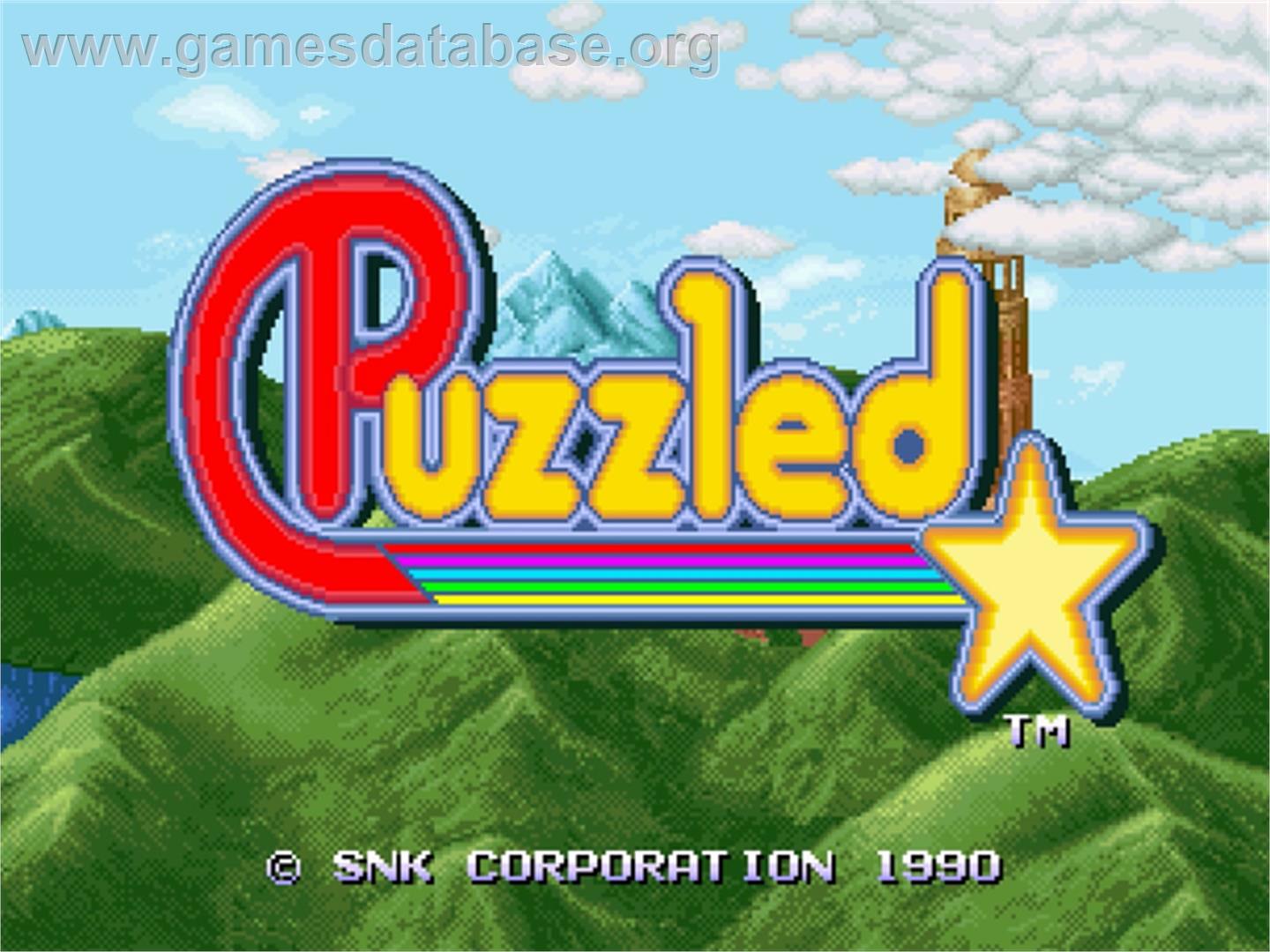 Puzzled - SNK Neo-Geo AES - Artwork - Title Screen