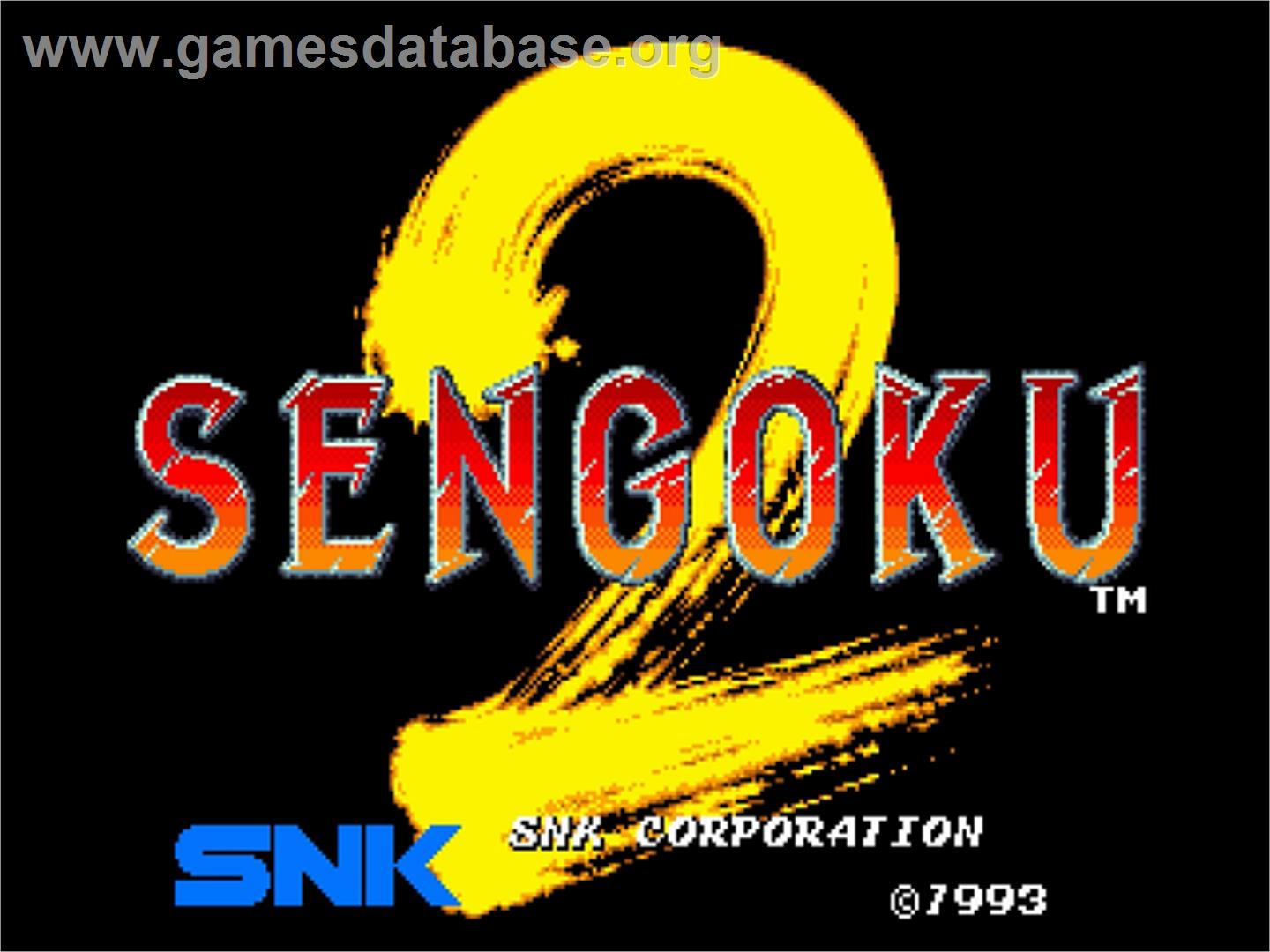Sengoku 2 - SNK Neo-Geo AES - Artwork - Title Screen