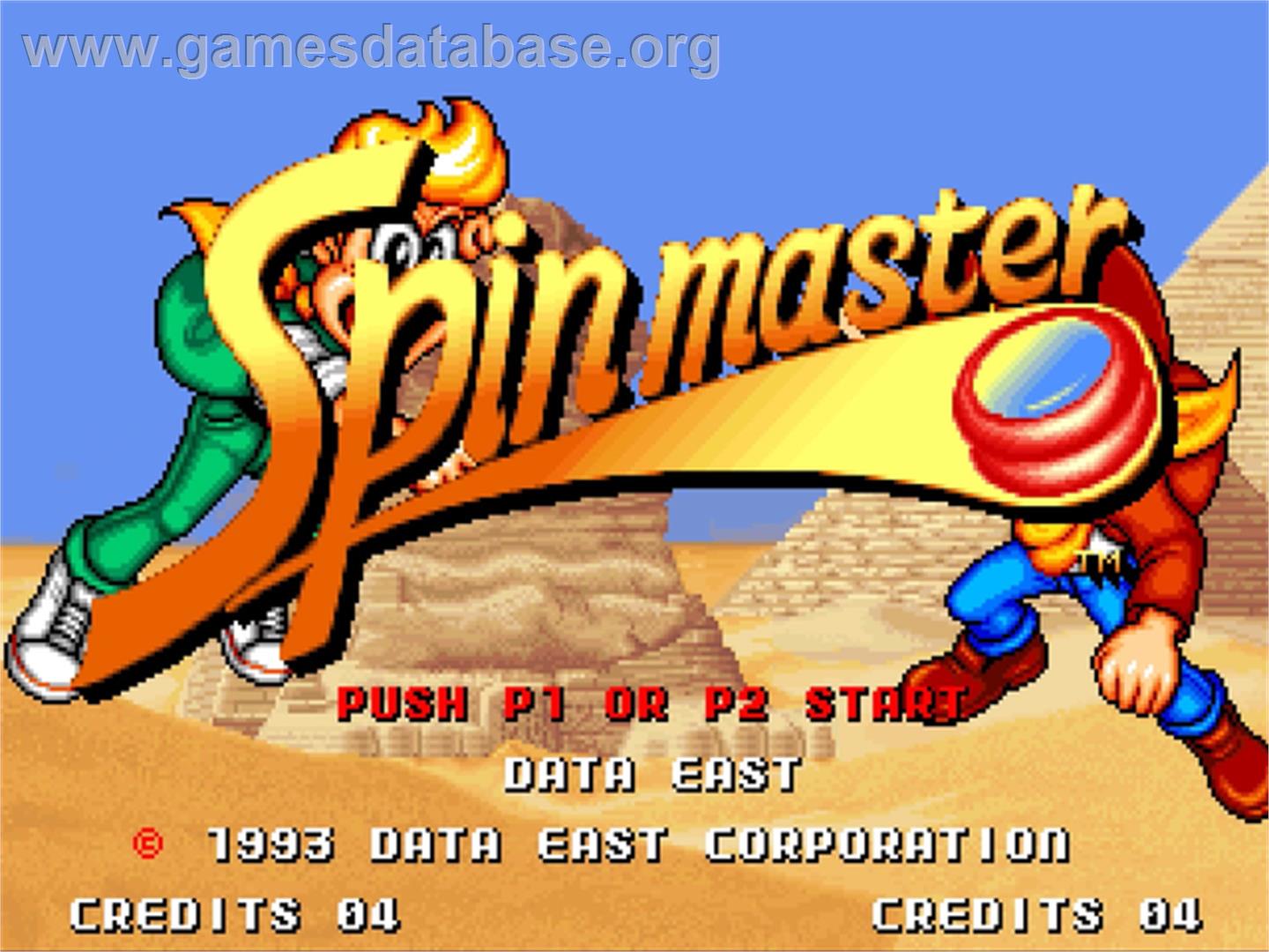 Spin Master - SNK Neo-Geo AES - Artwork - Title Screen