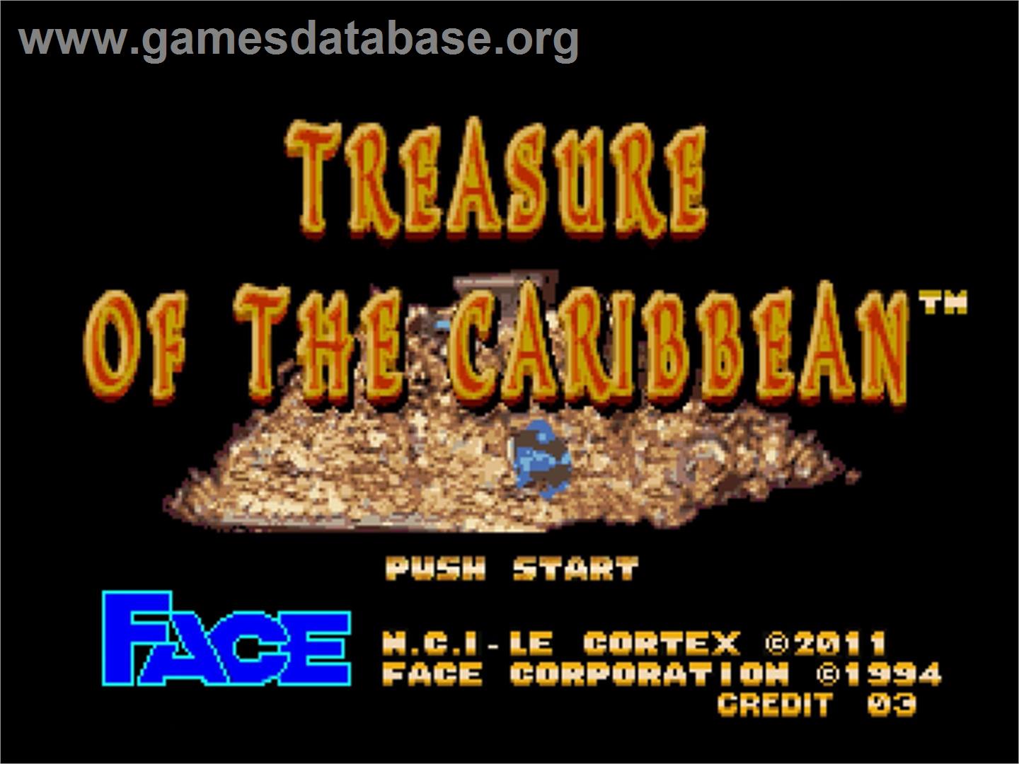 Treasure Of The Caribbean - SNK Neo-Geo AES - Artwork - Title Screen
