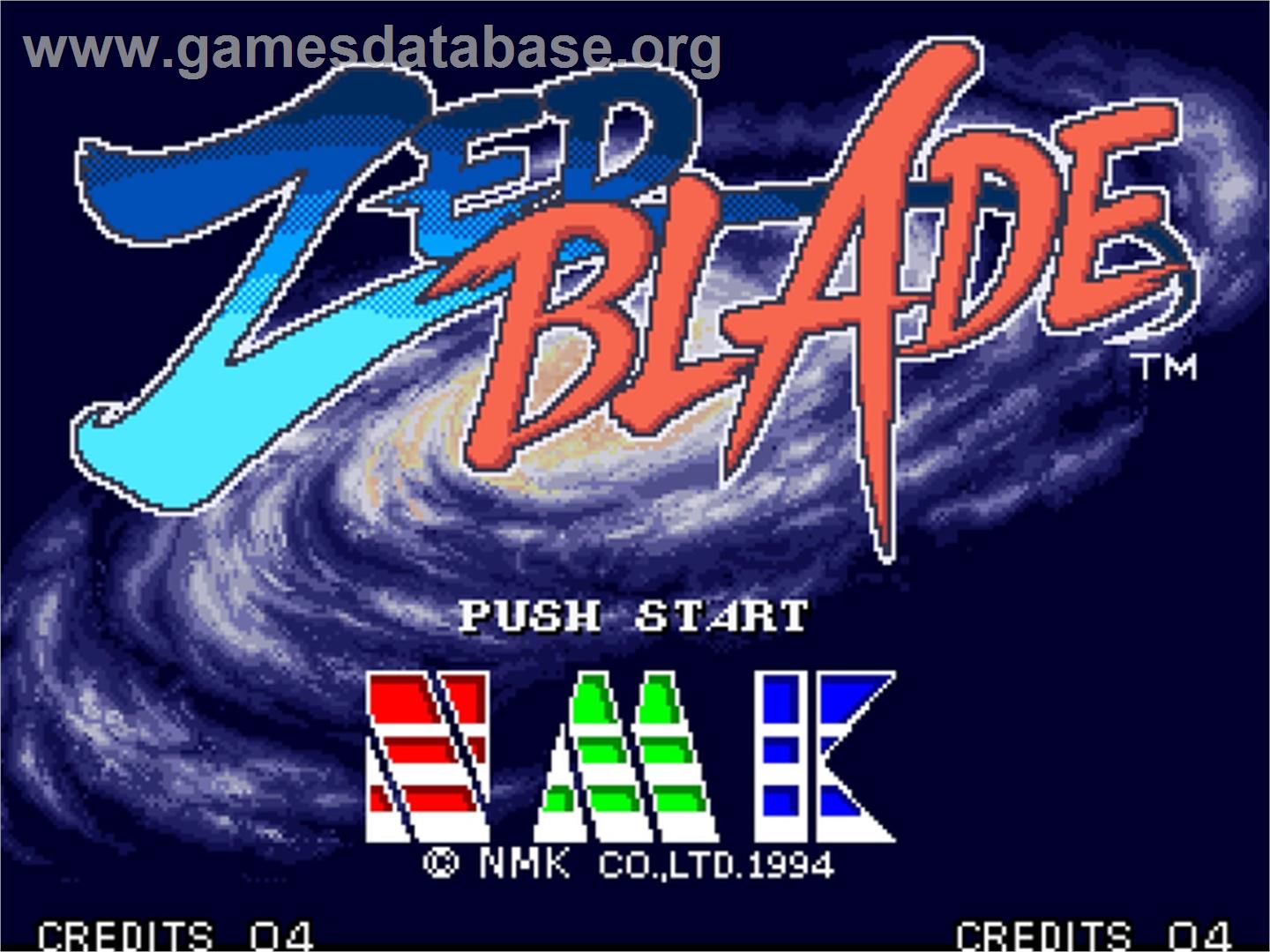 Zed Blade - SNK Neo-Geo AES - Artwork - Title Screen