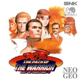 Box back cover for Art Of Fighting 3 - The Path Of The Warrior on the SNK Neo-Geo CD.