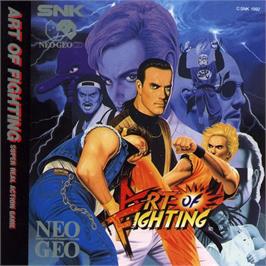 Box back cover for Art of Fighting on the SNK Neo-Geo CD.