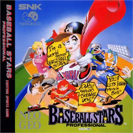 Box back cover for Baseball Stars Professional on the SNK Neo-Geo CD.