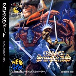 Box back cover for Crossed Swords on the SNK Neo-Geo CD.