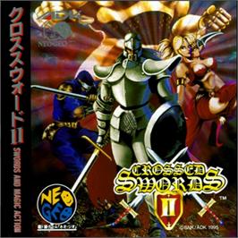 Box back cover for Crossed Swords 2 on the SNK Neo-Geo CD.