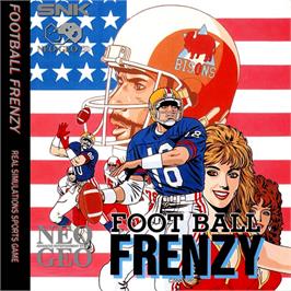Box back cover for Football Frenzy on the SNK Neo-Geo CD.