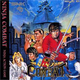 Box back cover for Ninja Combat on the SNK Neo-Geo CD.