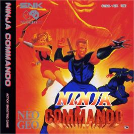 Box back cover for Ninja Commando on the SNK Neo-Geo CD.