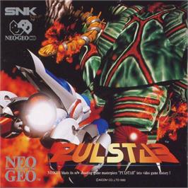 Box back cover for Pulstar on the SNK Neo-Geo CD.