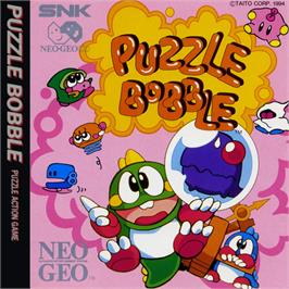 Box back cover for Puzzle Bobble on the SNK Neo-Geo CD.