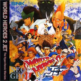 Box back cover for World Heroes 2 Jet on the SNK Neo-Geo CD.