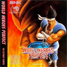 Box back cover for World Heroes Perfect on the SNK Neo-Geo CD.