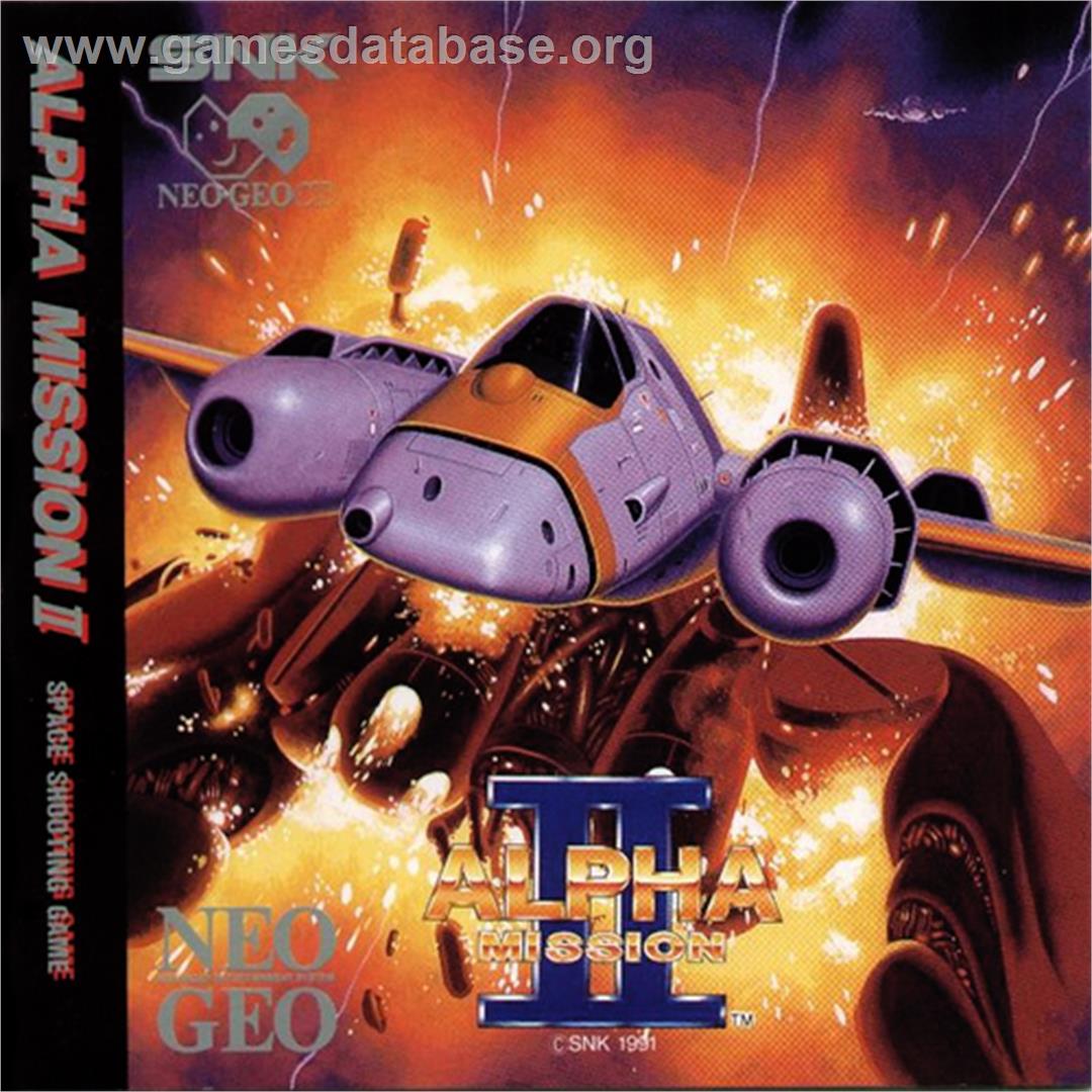 Alpha Mission II - SNK Neo-Geo CD - Artwork - Box Back