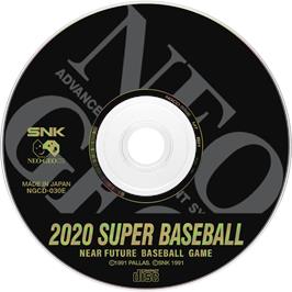 Artwork on the Disc for 2020 Super Baseball on the SNK Neo-Geo CD.
