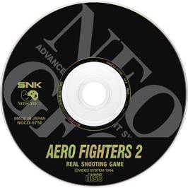 Artwork on the Disc for Aero Fighters 2 on the SNK Neo-Geo CD.