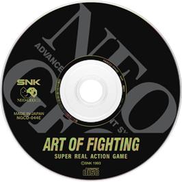 Artwork on the Disc for Art of Fighting on the SNK Neo-Geo CD.