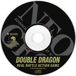 Artwork on the Disc for Double Dragon on the SNK Neo-Geo CD.