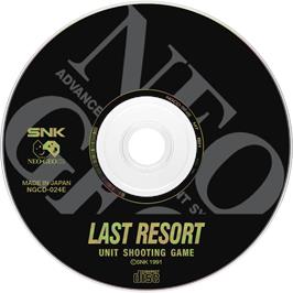 Artwork on the Disc for Last Resort on the SNK Neo-Geo CD.