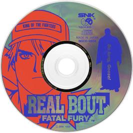 Artwork on the Disc for Real Bout Fatal Fury on the SNK Neo-Geo CD.