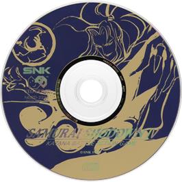 Artwork on the Disc for Samurai Shodown 4 - Amakusa's Revenge on the SNK Neo-Geo CD.