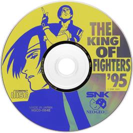 Artwork on the Disc for The King of Fighters '95 on the SNK Neo-Geo CD.