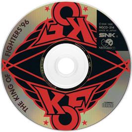 Artwork on the Disc for The King of Fighters '96 on the SNK Neo-Geo CD.