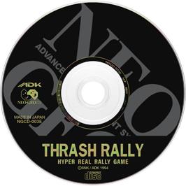 Artwork on the Disc for Thrash Rally on the SNK Neo-Geo CD.