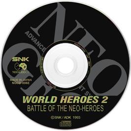 Artwork on the Disc for World Heroes 2 JET on the SNK Neo-Geo CD.