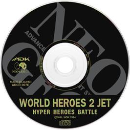 Artwork on the Disc for World Heroes 2 Jet on the SNK Neo-Geo CD.