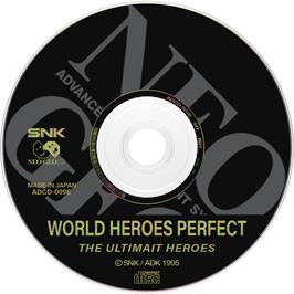 Artwork on the Disc for World Heroes Perfect on the SNK Neo-Geo CD.