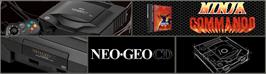 Arcade Cabinet Marquee for Ninja Commando.