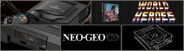 Arcade Cabinet Marquee for World Heroes.