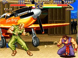In game image of Art Of Fighting 2 on the SNK Neo-Geo CD.