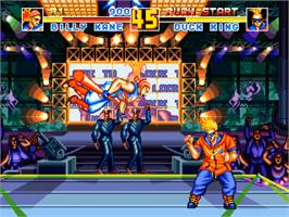 In game image of Fatal Fury Special on the SNK Neo-Geo CD.